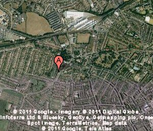 Sattelite image of St. Lawrence, Thanet, Kent, England