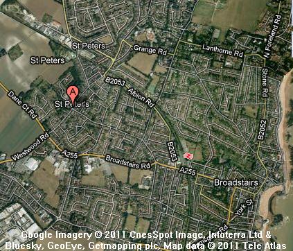 Sattelite image of Thanet St. Peter, Kent, England