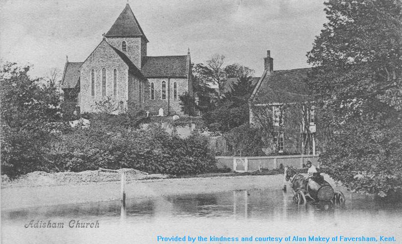 Holy Innocents Church, Adisham, Kent, believed to be in the public domain and therefore clear of copyright restrictions